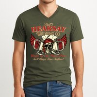 That's Hearsay Brewing Co Home Of The Mega Pint Isn't Happy Hour Anytime V-Neck T-Shirt