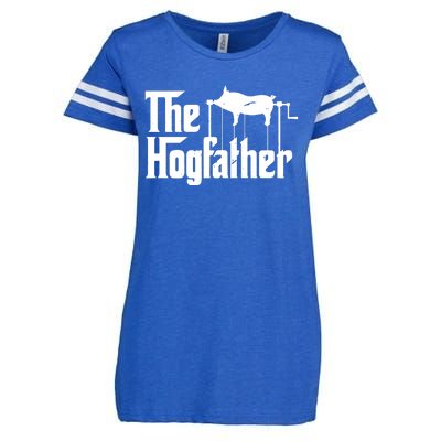 The Hogfather Barbecue Chef Funny BBQ Grill Master Premium Enza Ladies Jersey Football T-Shirt