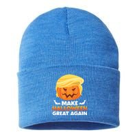 Trump Halloween Costume Gift Make Halloween Great Again Gift Sustainable Knit Beanie