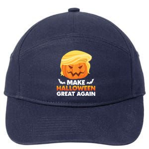 Trump Halloween Costume Gift Make Halloween Great Again Gift 7-Panel Snapback Hat