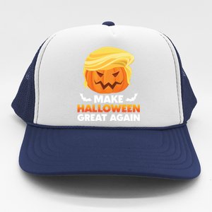 Trump Halloween Costume Gift Make Halloween Great Again Gift Trucker Hat