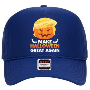 Trump Halloween Costume Gift Make Halloween Great Again Gift High Crown Mesh Back Trucker Hat