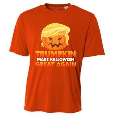 Trump Halloween Costume Trumpkin Make Halloween Great Again Gift Cooling Performance Crew T-Shirt