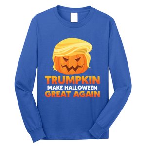 Trump Halloween Costume Trumpkin Make Halloween Great Again Gift Long Sleeve Shirt