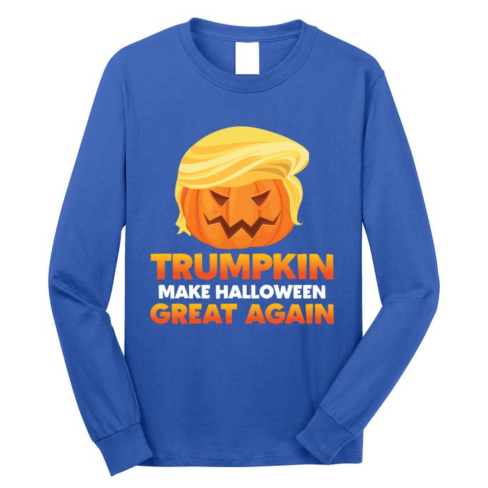 Trump Halloween Costume Trumpkin Make Halloween Great Again Gift Long Sleeve Shirt