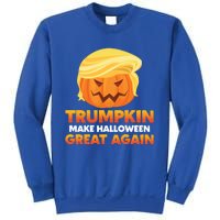 Trump Halloween Costume Trumpkin Make Halloween Great Again Gift Sweatshirt