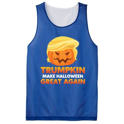 Trump Halloween Costume Trumpkin Make Halloween Great Again Gift Mesh Reversible Basketball Jersey Tank