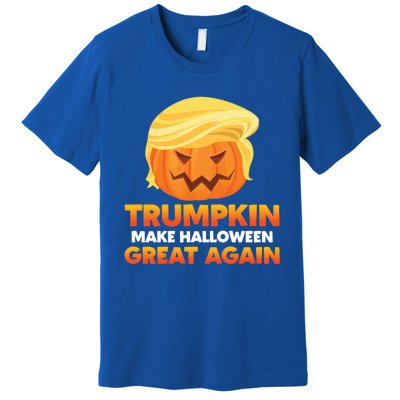 Trump Halloween Costume Trumpkin Make Halloween Great Again Gift Premium T-Shirt