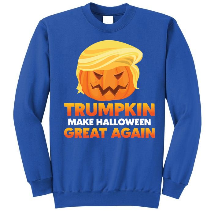 Trump Halloween Costume Trumpkin Make Halloween Great Again Gift Tall Sweatshirt