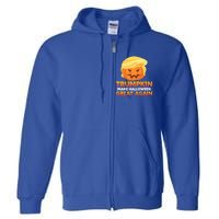 Trump Halloween Costume Trumpkin Make Halloween Great Again Gift Full Zip Hoodie