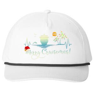 Tropical Heartbeat Christmas Cruise 2024 Merry Cruisemas Snapback Five-Panel Rope Hat