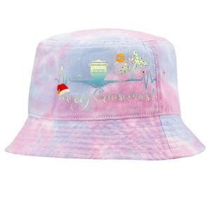 Tropical Heartbeat Christmas Cruise 2024 Merry Cruisemas Tie-Dyed Bucket Hat