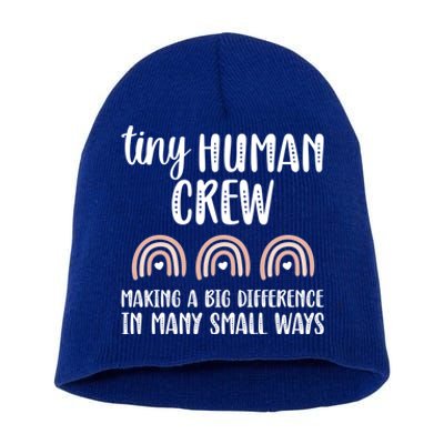 Tiny Hu Crew Pediatric Nursing Crew Peds Nurse Squad Gift Short Acrylic Beanie