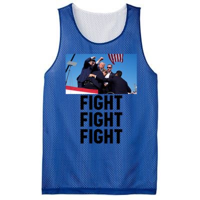 Trump Head Cartoon Bloody Ear 2024 Vote Survivor Fight Fight Funny Gift Mesh Reversible Basketball Jersey Tank