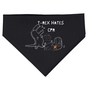 TRex Hates CPR Dinosaurs Nurse Funny Quote Nurses Week USA-Made Doggie Bandana