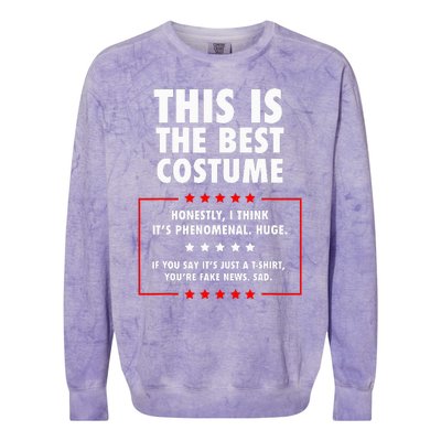 Trump Halloween Costume Colorblast Crewneck Sweatshirt