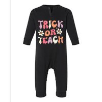 Teacher Halloween Costume Trick or Teach Ghost Groovy 70s Infant Fleece One Piece