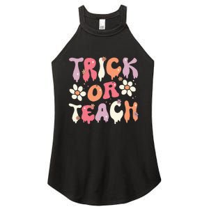 Teacher Halloween Costume Trick or Teach Ghost Groovy 70s Women's Perfect Tri Rocker Tank