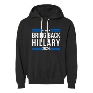 Trendy Hillary Clinton 2024 Presidential Election Garment-Dyed Fleece Hoodie