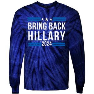 Trendy Hillary Clinton 2024 Presidential Election Tie-Dye Long Sleeve Shirt