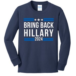 Trendy Hillary Clinton 2024 Presidential Election Kids Long Sleeve Shirt