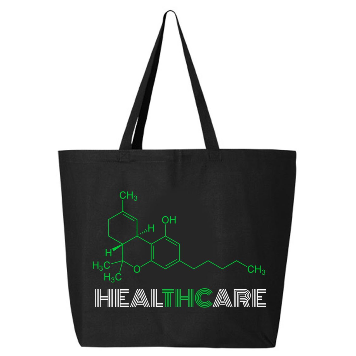 Thc Healthcare Cute Gift Thc Molecule Weed Cannabis 25L Jumbo Tote