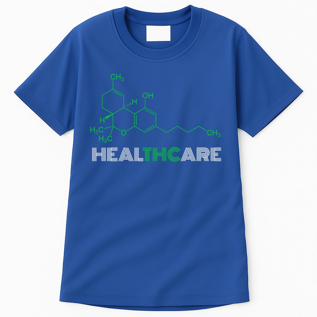 Thc Healthcare Cute Gift Thc Molecule Weed Cannabis Tall T-Shirt