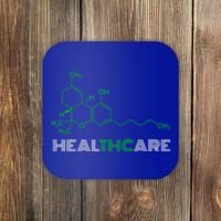 Thc Healthcare Cute Gift Thc Molecule Weed Cannabis Coaster