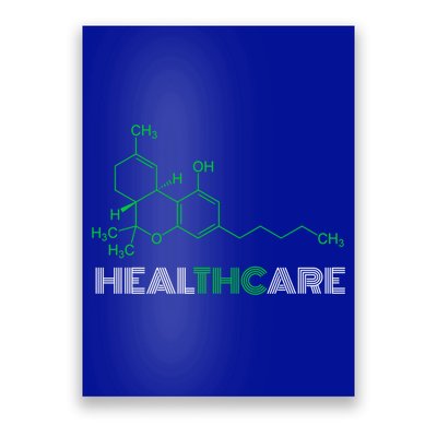Thc Healthcare Cute Gift Thc Molecule Weed Cannabis Poster