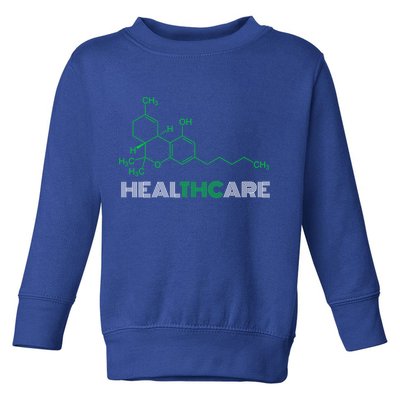 Thc Healthcare Cute Gift Thc Molecule Weed Cannabis Toddler Sweatshirt