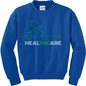 Thc Healthcare Cute Gift Thc Molecule Weed Cannabis Kids Sweatshirt