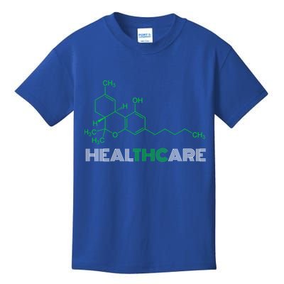 Thc Healthcare Cute Gift Thc Molecule Weed Cannabis Kids T-Shirt