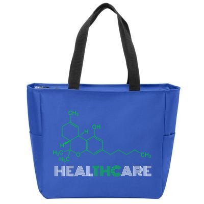 Thc Healthcare Cute Gift Thc Molecule Weed Cannabis Zip Tote Bag