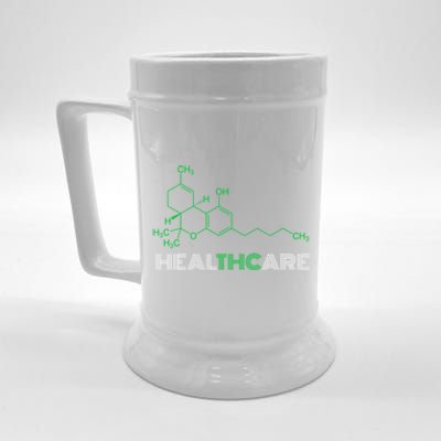 Thc Healthcare Cute Gift Thc Molecule Weed Cannabis Beer Stein