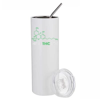 Thc Healthcare Cute Gift Thc Molecule Weed Cannabis Stainless Steel Tumbler