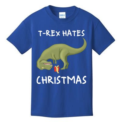 Trex Hates Christmas Xmas Dinosaur Christmas Meaningful Gift Kids T-Shirt