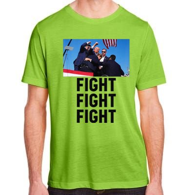 Trump Head Cartoon Bloody Ear 2024 Vote Survivor Fight Fight Adult ChromaSoft Performance T-Shirt