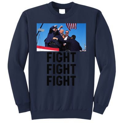 Trump Head Cartoon Bloody Ear 2024 Vote Survivor Fight Fight Sweatshirt