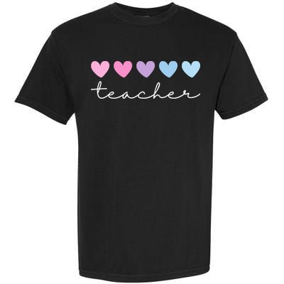 Teacher Hearts Cute Gift Garment-Dyed Heavyweight T-Shirt