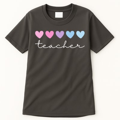 Teacher Hearts Cute Gift Tall T-Shirt