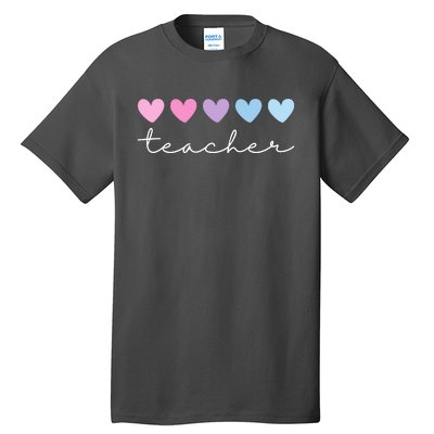 Teacher Hearts Cute Gift Tall T-Shirt