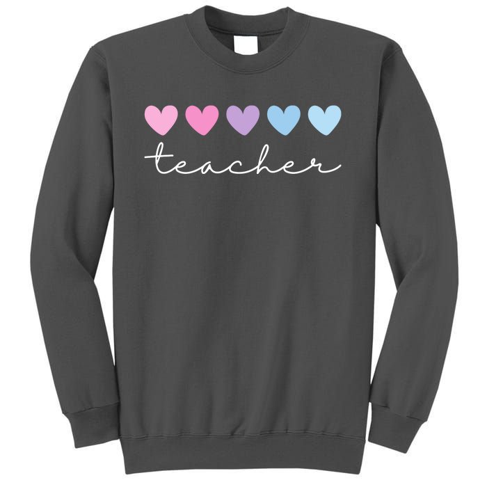 Teacher Hearts Cute Gift Tall Sweatshirt