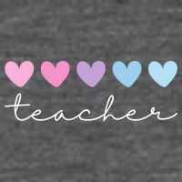 Teacher Hearts Cute Gift Tall Hoodie