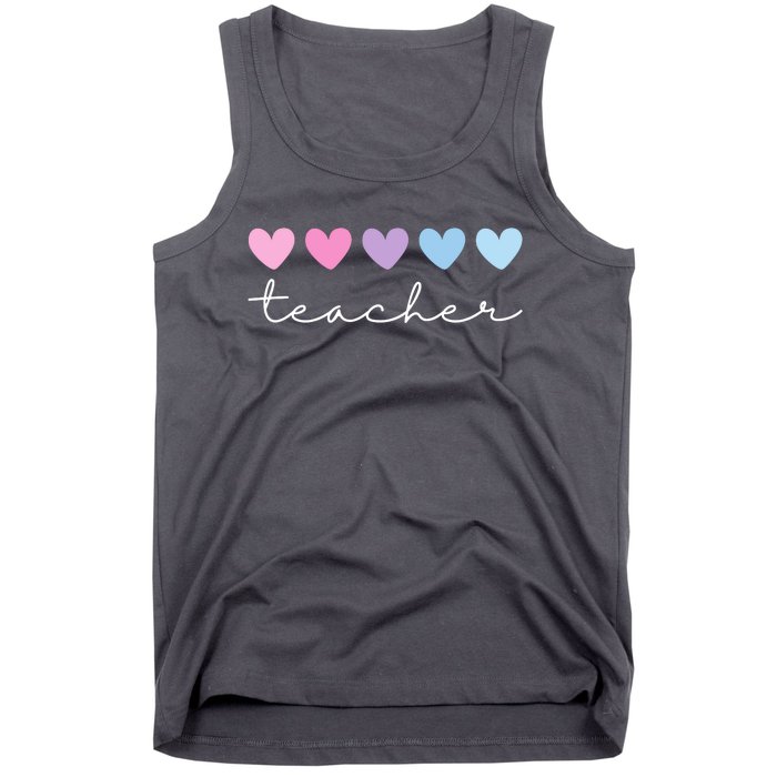 Teacher Hearts Cute Gift Tank Top