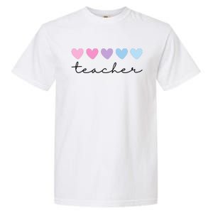 Teacher Hearts Cute Gift Garment-Dyed Heavyweight T-Shirt