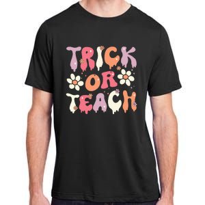 Teacher Halloween Costume Trick Or Teach Ghost Groovy 70s Adult ChromaSoft Performance T-Shirt