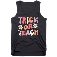 Teacher Halloween Costume Trick Or Teach Ghost Groovy 70s Tank Top