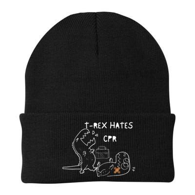 T-Rex Hates CPR Dinosaurs Funny Nurse day Beanie