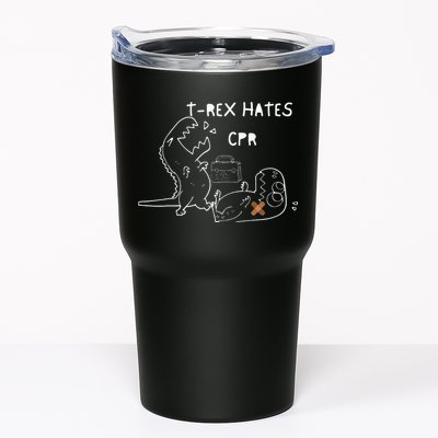 T-Rex Hates CPR Dinosaurs Funny Nurse day Tumbler