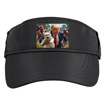 Trump Holding Cat Vote Trump Pets For Trump Vote President Adult Drive Performance Visor